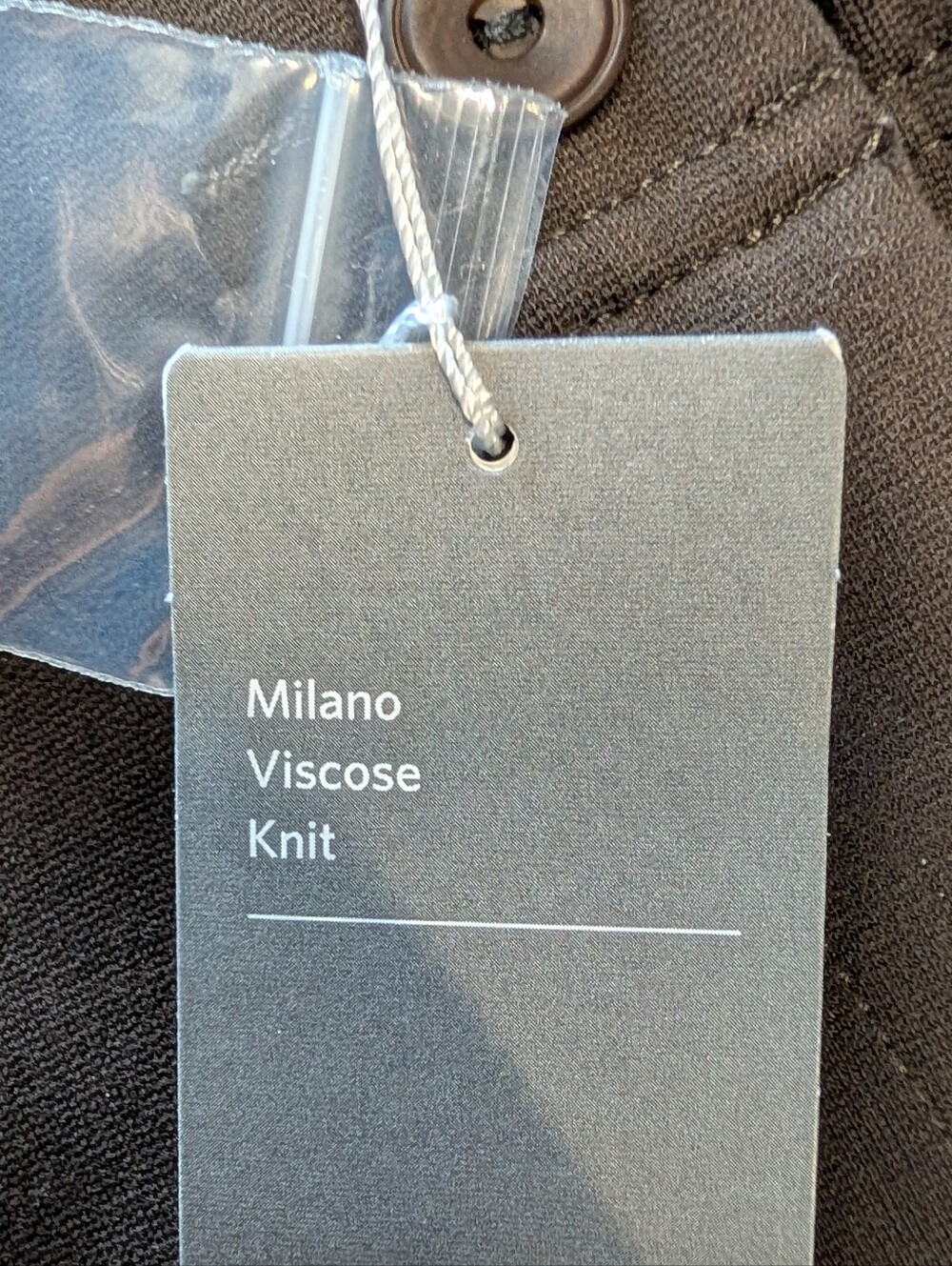nwt EILEEN FISHER milano viscose knit straight trousers M - Picture 6 of 7
